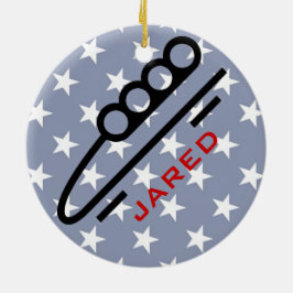 Ornamento personalizado de BobSledding