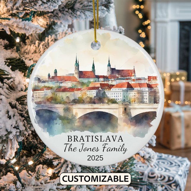 Ornamento personalizado de Bratislava, regalo de E (Subido por el creador)