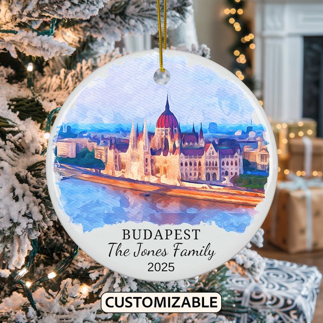 Ornamento personalizado de Budapest, Hungría (Subido por el creador)