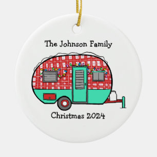 Ornamento personalizado de caravana de remolque