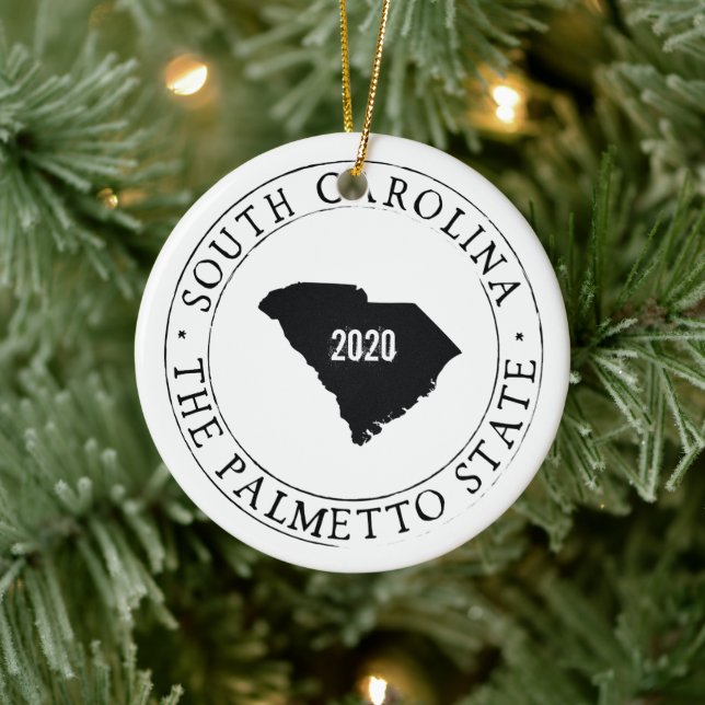Ornamento personalizado de Carolina del Sur (Árbol)