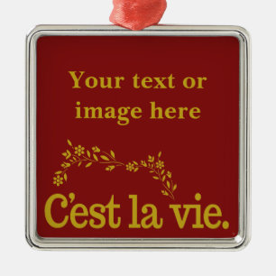 Ornamento personalizado de C'est La Vie