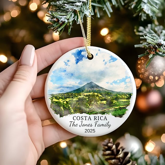 Ornamento personalizado de Costa Rica, regalo de C (Subido por el creador)