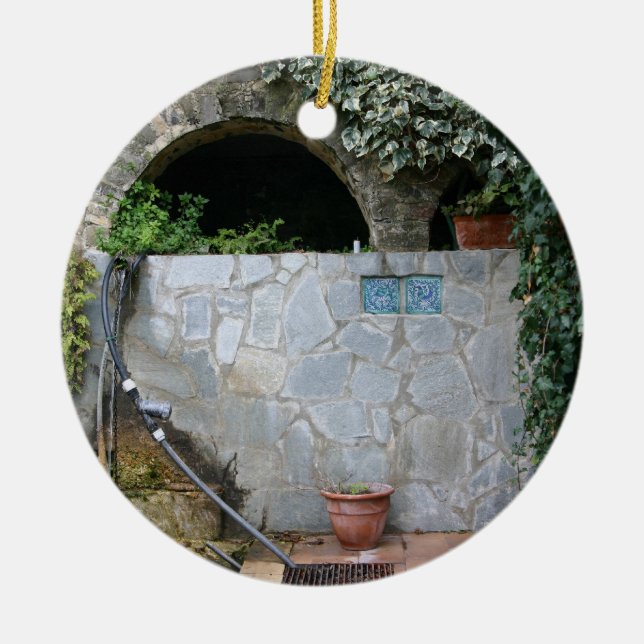 Ornamento personalizado de doble cara de la Italia (Frente)