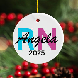 Ornamento personalizado de enfermería 2025, Person