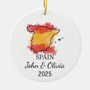 Ornamento personalizado de España, regalo de bande