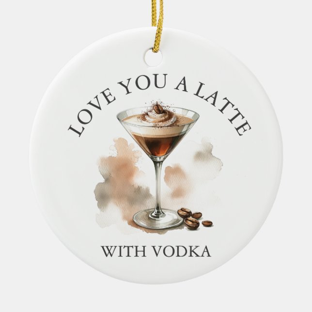 Ornamento personalizado de Espresso Martini (Frente)