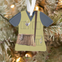 Ornamento personalizado de Fisherman Angler