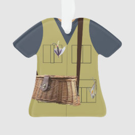 Ornamento personalizado de Fisherman Angler