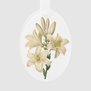 Ornamento personalizado de flores de época 1 B