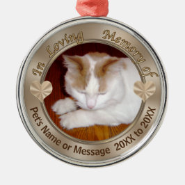 Ornamento personalizado de gato, tu foto y TEXTO
