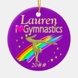 ORNAMENTO PERSONALIZADO DE GIMNASIA DE AMOR PURPLE