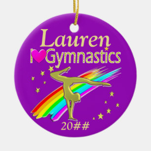 ORNAMENTO PERSONALIZADO DE GIMNASIA DE AMOR PURPLE