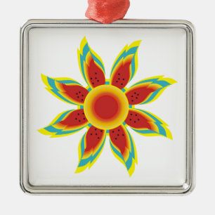 Ornamento personalizado de girasol salvaje
