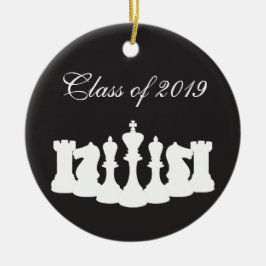 Ornamento personalizado de graduación de ajedrez