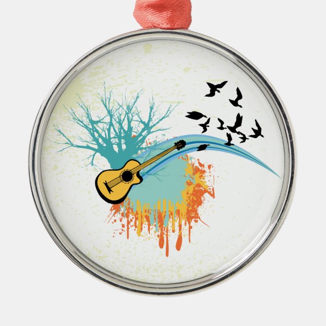 Ornamento personalizado de guitarra acústica (Frente)