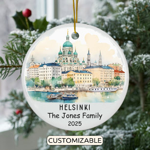 Ornamento personalizado de Helsinki, Finlandia
