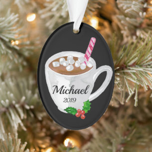 Ornamento personalizado de Hot Cocoa Mug