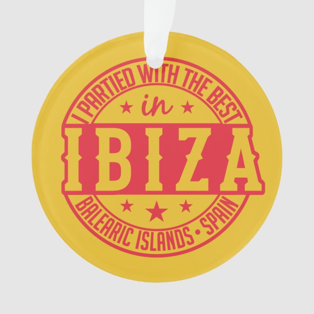 Ornamento personalizado de IBIZA España (Anverso)