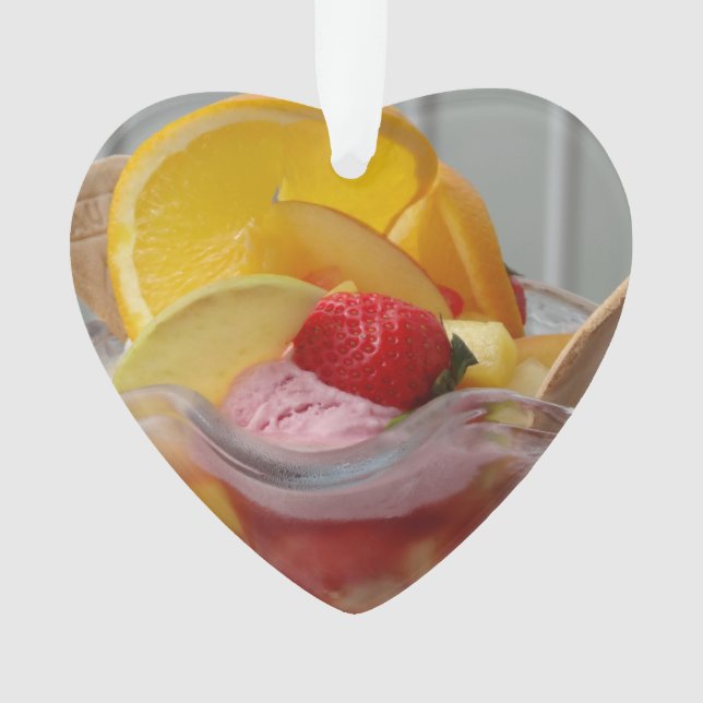 Ornamento personalizado de Ice Cream Sundae (Anverso)