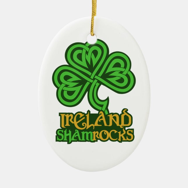 Ornamento personalizado de Irlanda (Frente)