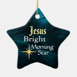 Ornamento personalizado de Jesus Morning Star