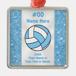 Ornamento personalizado de jugador de voleibol