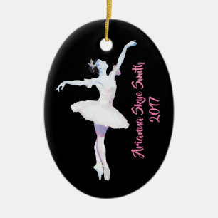 Ornamento personalizado de la bailarina, regalo