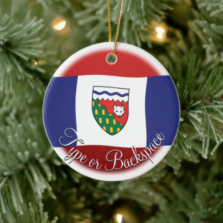 Ornamento personalizado de la bandera NWT del orna
