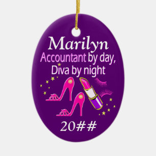 ORNAMENTO PERSONALIZADO DE LA CONTABLE DIVA