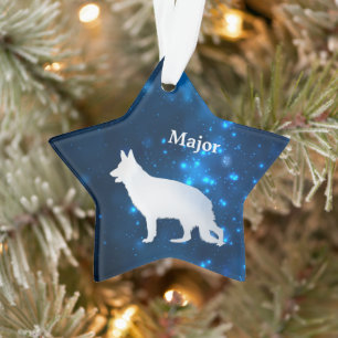 Ornamento Personalizado de la Estrella del Perro P