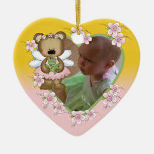 Ornamento personalizado de la foto del oso del