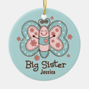Ornamento personalizado de la hermana grande de la