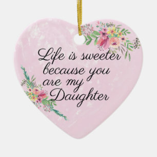 Ornamento personalizado de la hija