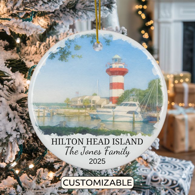 Ornamento personalizado de la isla Hilton Head, Ca (Subido por el creador)