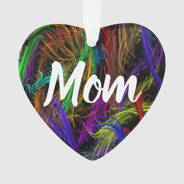 Ornamento personalizado de la mamá (Anverso)