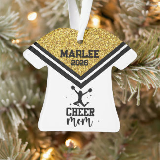 Ornamento personalizado de la mamá del oro y la al