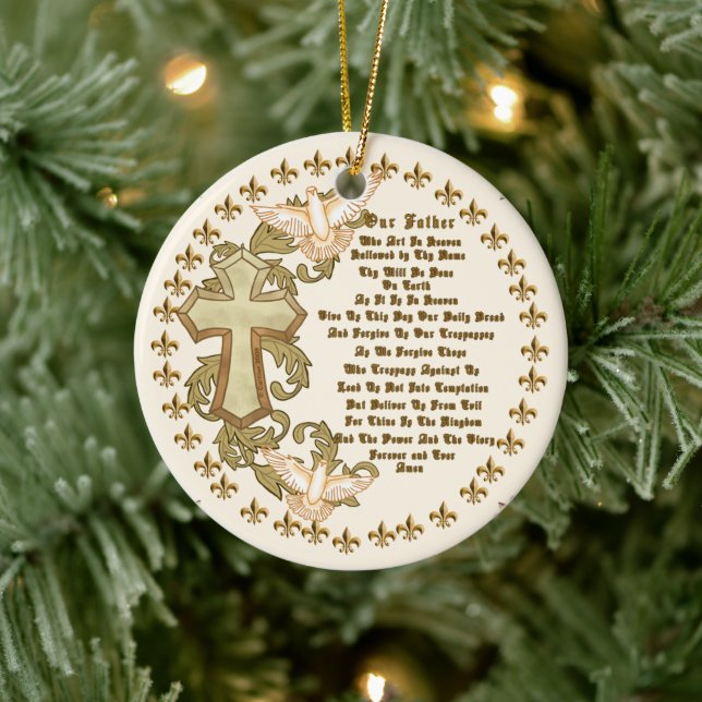 Ornamento personalizado de la Oración de los Lores (Árbol)
