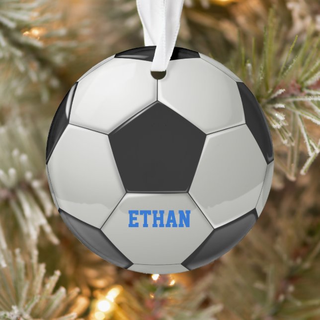 Ornamento personalizado de la pelota de fútbol (Árbol)