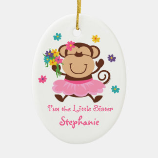 Ornamento personalizado de la pequeña hermana del