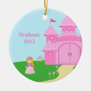 Ornamento personalizado de la princesa y del chica