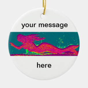 ornamento personalizado de la sirena