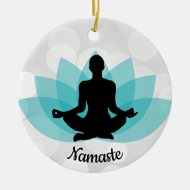 Ornamento personalizado de la yoga (Frente)