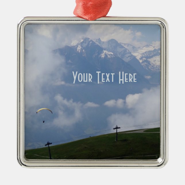 Ornamento personalizado de los Alpes austríacos (Frente)