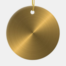 Ornamento personalizado de los Navidades Gold Shee