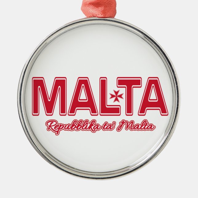 Ornamento personalizado de MALTA (Frente)