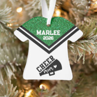 Ornamento personalizado de mamá de la Alegre Verde