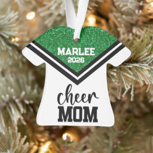 Ornamento personalizado de mamá de la Alegre Verde