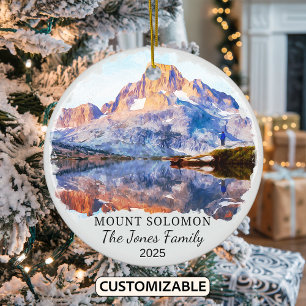 Ornamento personalizado de Mt Solomons, regalo de 