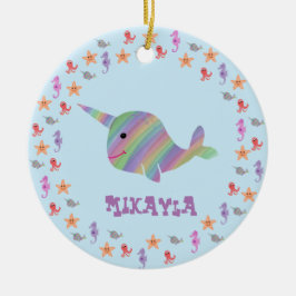 Ornamento personalizado de Narhwal